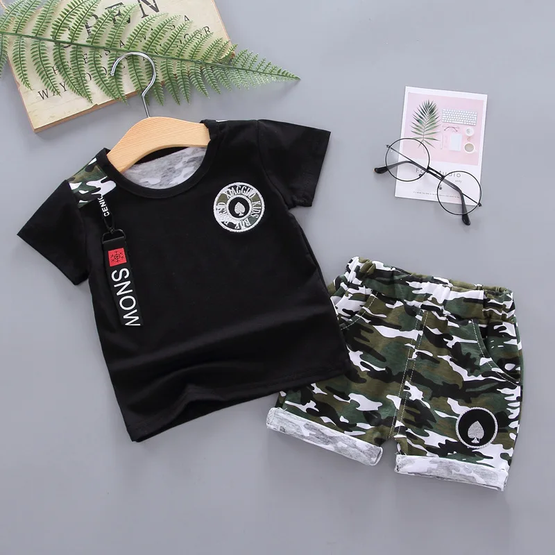 Summer Children Clothing Baby Boys Girls Clothes Kids Fashion T Shirt Shorts 2pcs/sets Toddler Cotton Garment Infant Tracksuits