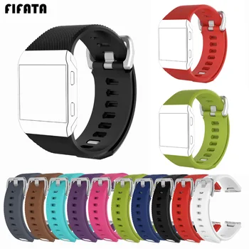 

FIFATA Sport Smart Watch Band Silicone Wrist Strap For Fitbit ionic Smartwatch Metal Clasp Replacement Bracelet For Fitbit ionic