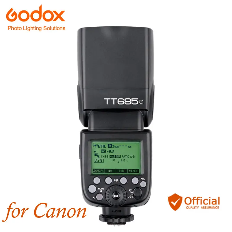 

Godox TT685C Speedlite 2.4G Wireless High-Speed Sync External TTL For Canon 1100D 1000D 7D 6D 60D 50D 600D 500D Camera Flash