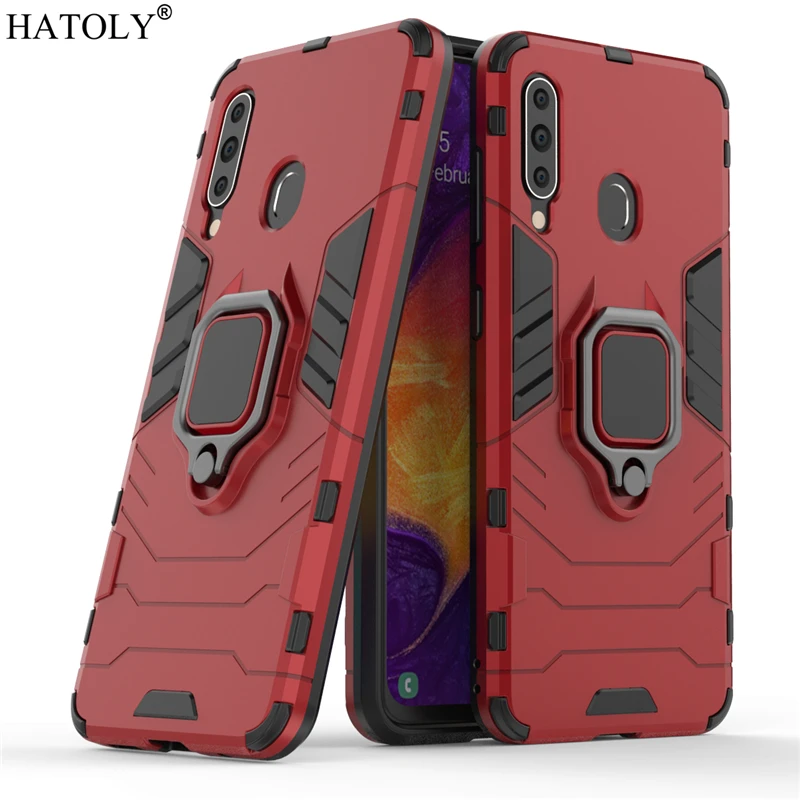 For Samsung Galaxy A60 Case Cover for Samsung Galaxy A60 Finger Ring PC Phone Case Protective Armor Case For Samsung Galaxy A60