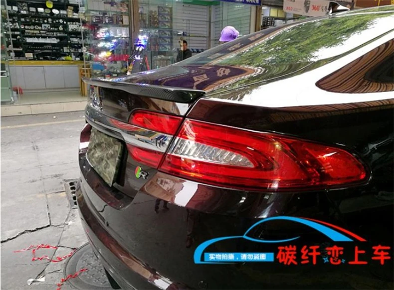 HLONGQT спойлер из углеволокна для Jaguar XF 2007- высококачественные задние Спойлеры-крылья автомобильные аксессуары