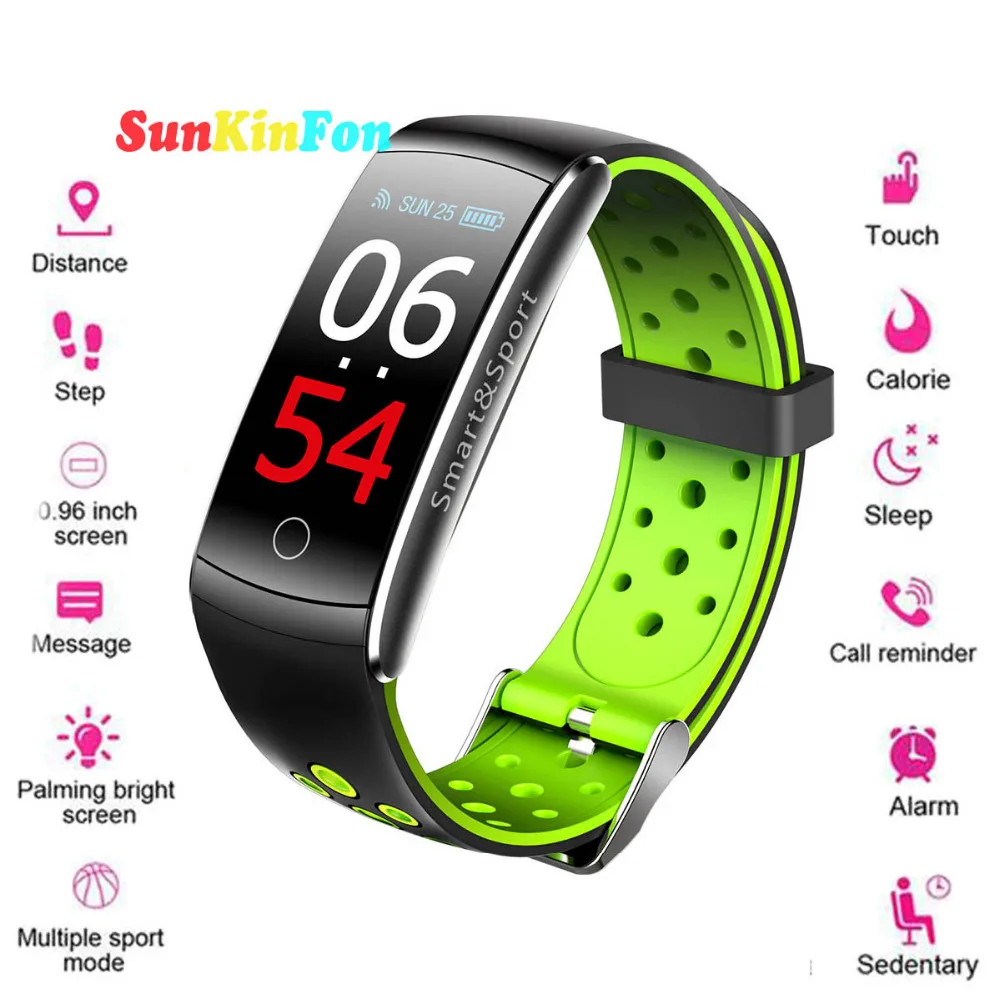 U26 Color Screen Smart Wristband Bracelet Dynamic Heart Rate Blood Pressure Oxygen Smart Band for Xiaomi Redmi Note 8 5 4X 4 3 2