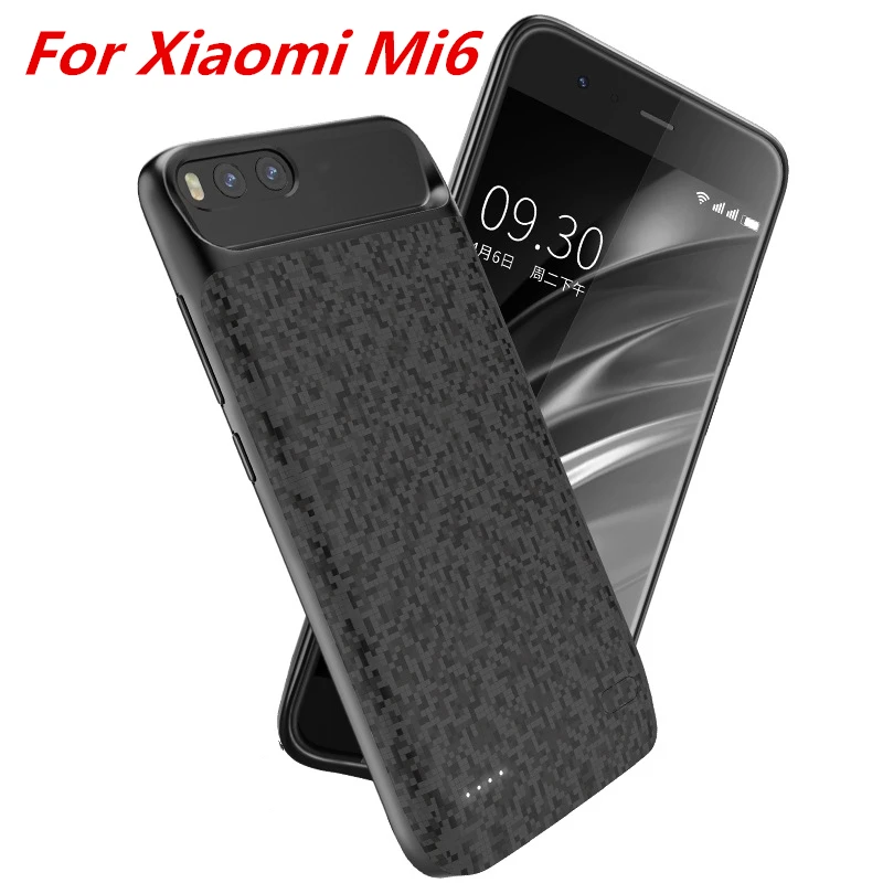For Xiaomi mi6 Battery Case 5500 Mah External Smart Battery Backup Charger Case Cover Power Bank For Xiaomi mi 6 Battery Case