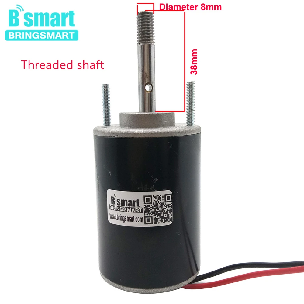 Bringsmart двигатель постоянного тока 12V 24V высокое Скорость регулирующий двигатель 3420 водяная помпа высокого Скорость 3500 7000 об/мин небольшой генератор