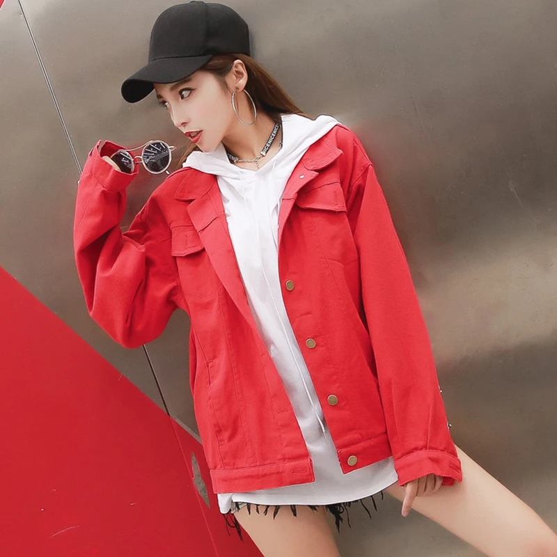 

Net red denim jacket coat female 2019 new spring trend spring autumn Korean version of the loose wild fashion jacket female m69