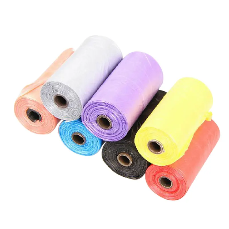 

6 Rolls/90pcs Dog Pet Waste Garbage Poop Clean Refill Pick-Up Bag Plastic