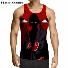 Plstar Космос луна ночь Учиха Итачи принты Безрукавки для женщин Классический Аниме Наруто жилет Для мужчин Для женщин Harajuku Лето Hipster 3D Безрукавки для женщин