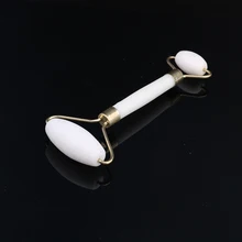 

1PC White Natural Facial Beauty Massage Tool Jade Roller Face Thin Massager Relaxation Tool Dropship Face Lift Jade Roller