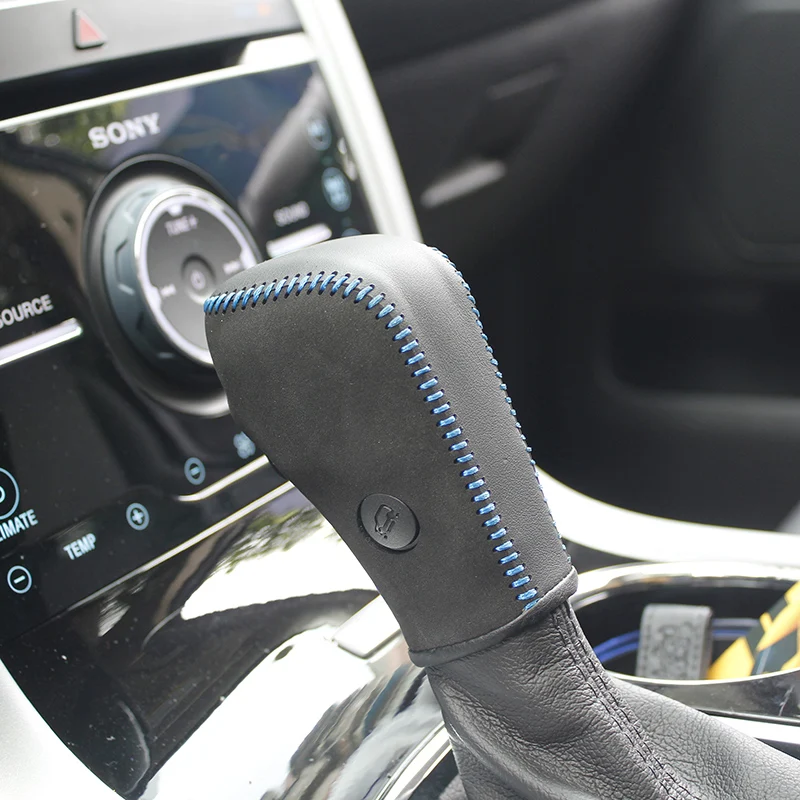 Чехол ppc наппа кожаный рычаг переключения для Ford Edge на автомобильном крышке на рукоятке переключения передач из натуральной кожи