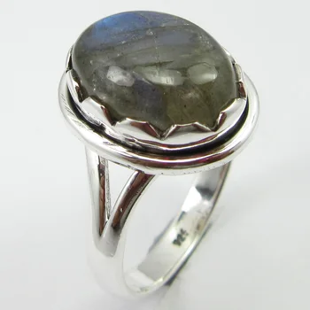 

Solid Labradorite Ring Size 8.5 Traditional Handmade Jewelry Unique Designed
