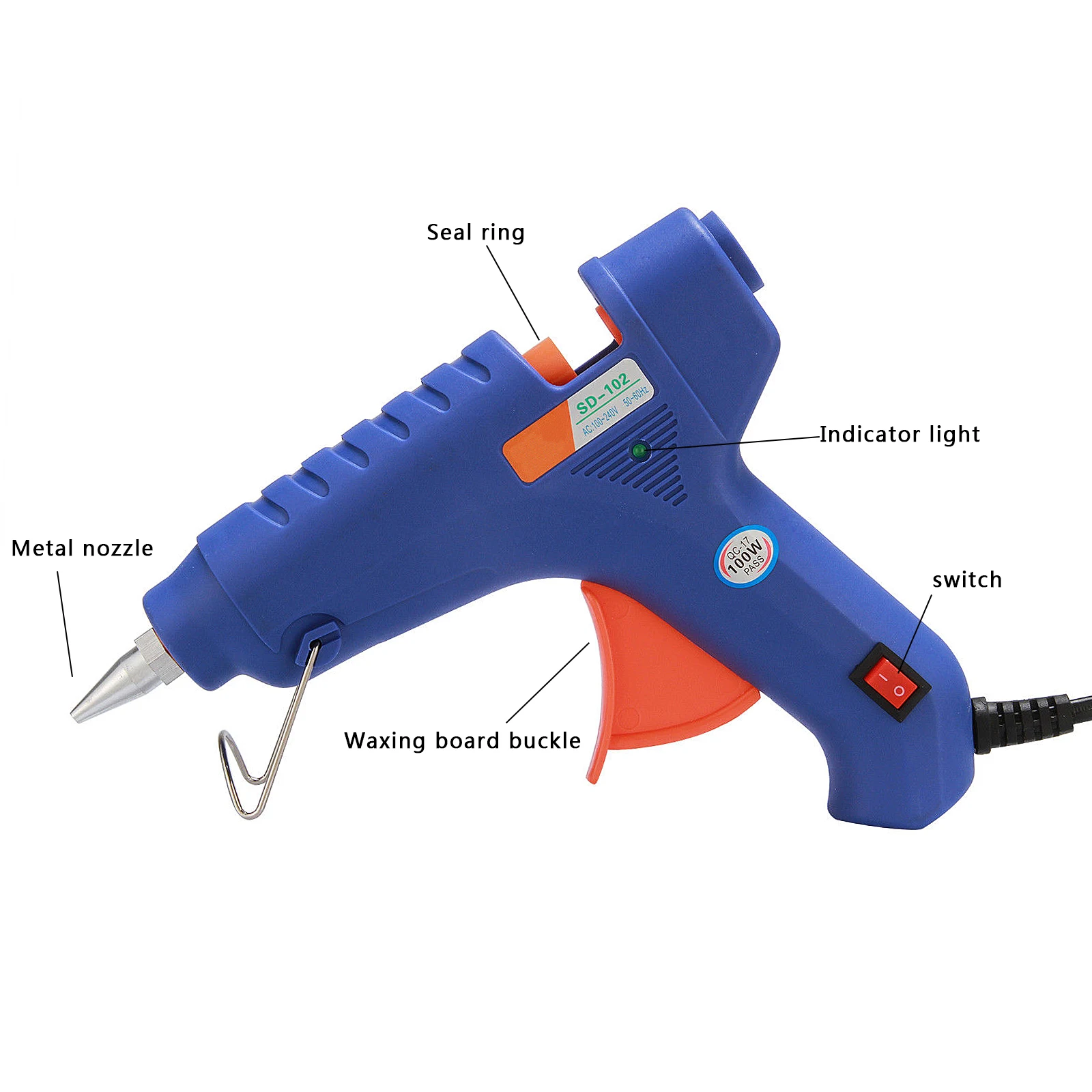 Профессиональный термоплавкий клеевой пистолет для плавления восковых палочек инструменты штамп письмо уплотнение клеевой пистолет