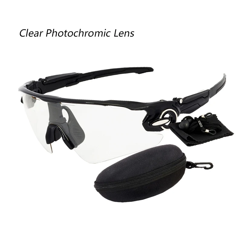 Glossy Black Фотохромный велосипед солнцезащитные очки новые уличные женские мужские велосипедные очки UV400 спортивный мотобайк очки велосипедные аксессуары - Цвет: Glossy Black