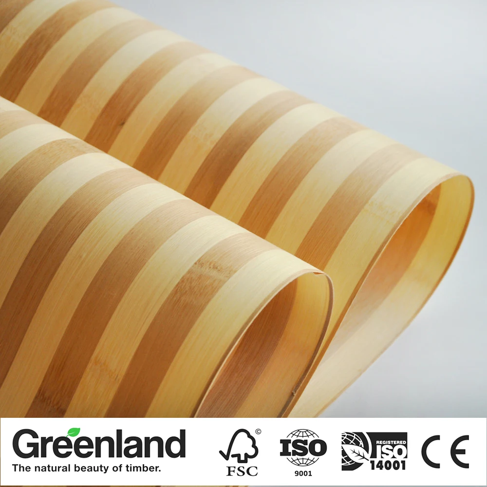 

Bamboo Veneer Flooring DIY Furniture Raw Natural Material Chair Cabinet Doors Outer Skin Size 250x42 Cm Zebrano Bamboo Veneer