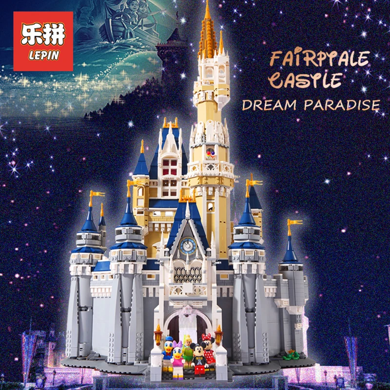 

LEPIN 16008 Creator Cinderella Princess Castle City 4080pcs Model Building Block Children Toy Gift Compatible LegoINGlys 71040