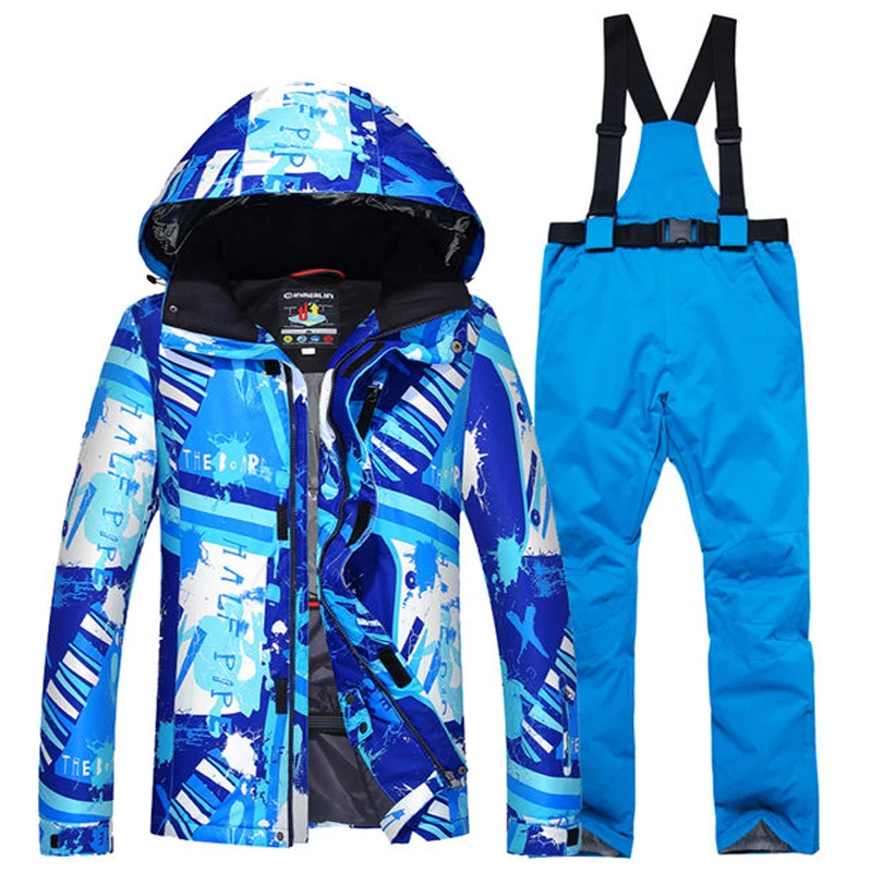 Men's Snow suit outdoor sports wear snowboarding suit sets waterproof