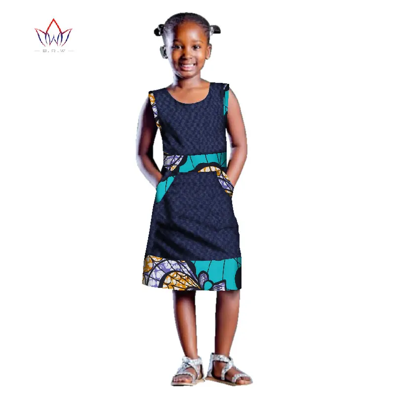 Одежда для девочек в африканском стиле; детская традиционная Дашики; хлопковые платья; платье для девочек с принтом в африканском стиле; летнее платье; no BRW WYT241 - Цвет: 19