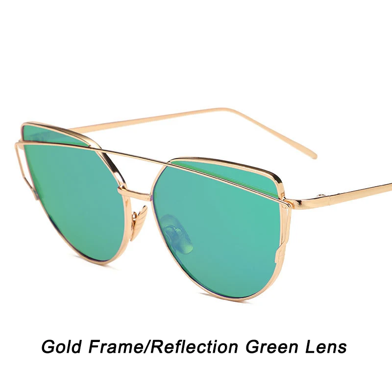 Psacss, кошачий глаз, солнцезащитные очки для женщин,, фирменный дизайн, солнцезащитные очки, Ретро стиль, металлические, отражающие, солнцезащитные очки для женщин, Oculos De Sol Gafas UV - Цвет линз: ATWHs1904-8