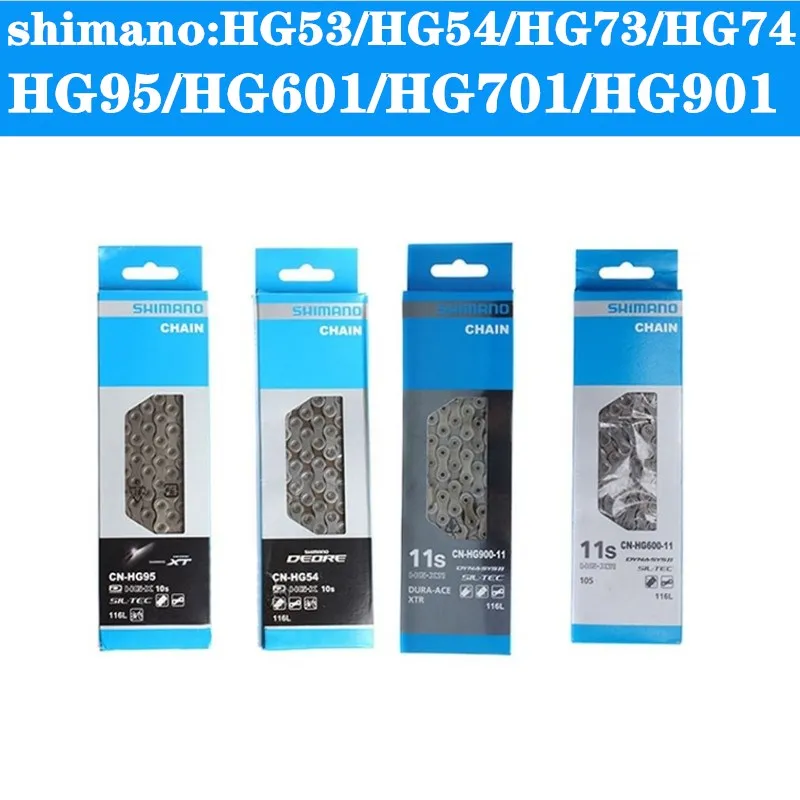 SHIMANO 105 DEORE СЕИС HG601 HG600 cadena CN-HG701 HG5453 HG75 HG95 116L 1116L 10-velocidad серии de la cadena