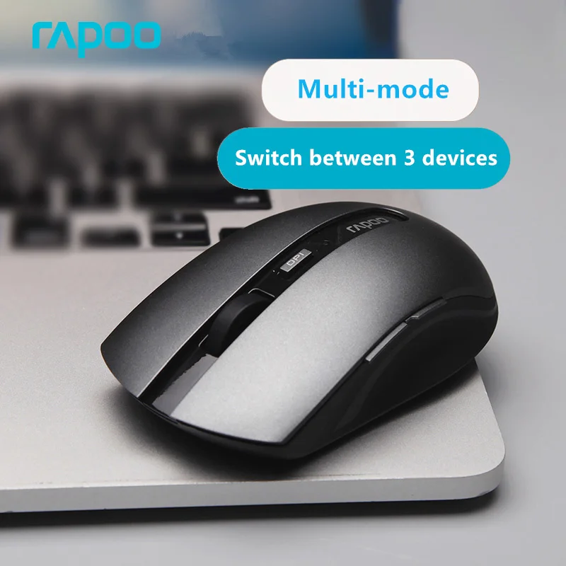 Мышь беспроводная Rapoo Бесшумная 7200 м 1600DPI Bluetooth 3 0/4 0 RF 2 4 ГГц|Мыши| |