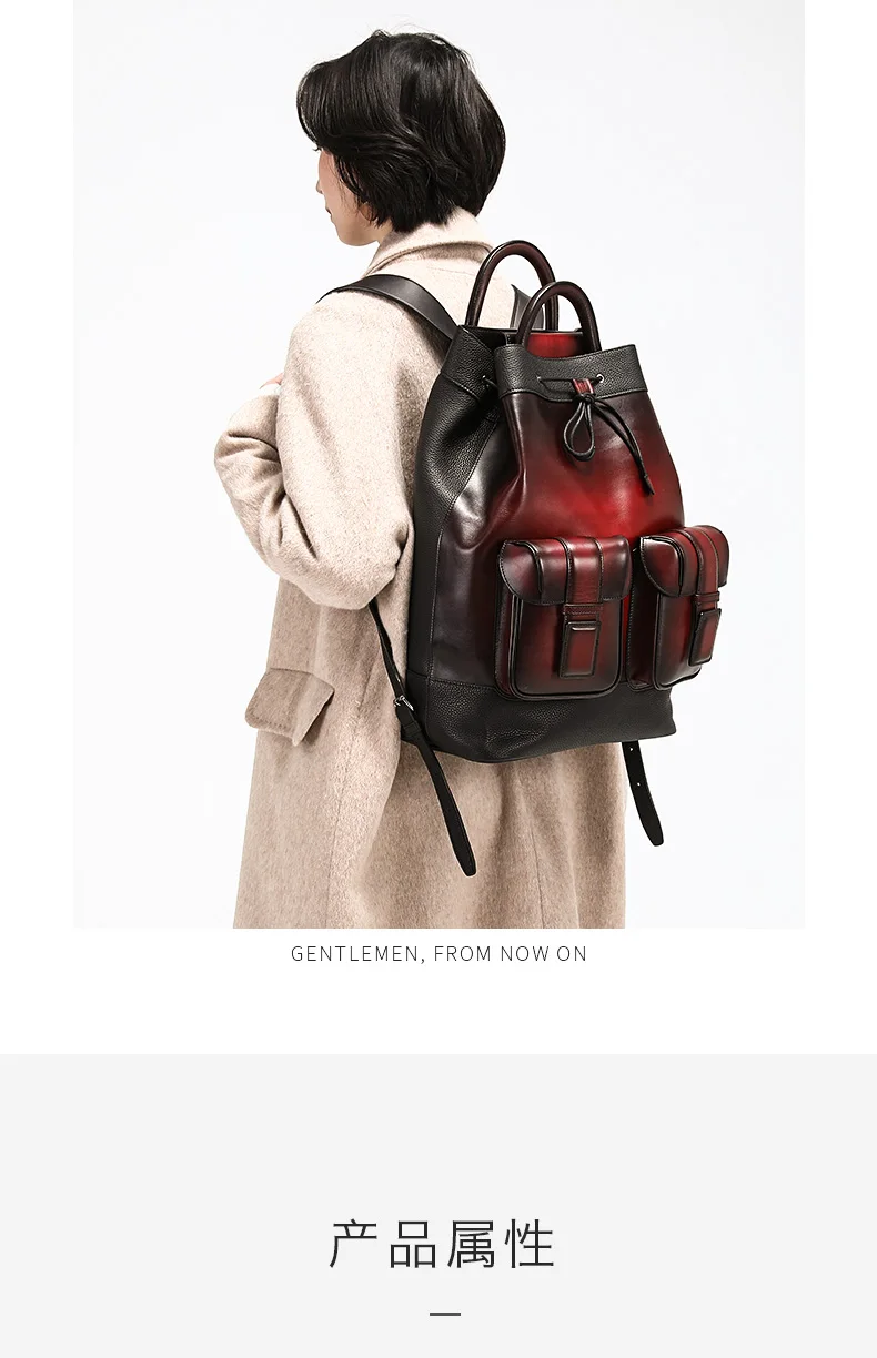 Dimy patina artesanal 100% mochila de couro
