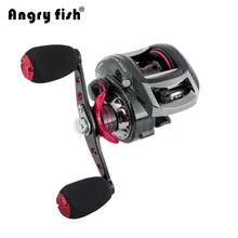 Angryfish, катушка для приманки с правой и левой поверхностью, 6,3: 1, металлическая катушка 219 г