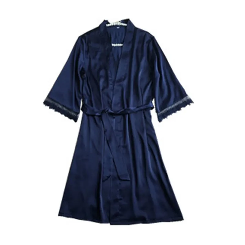 

Fashion Spring Summer Dress Silk Robe Women's Pajamas Bathrobe Dressing Gowns Female Sexy Lingerie Spa Robe Kimono Sleepwear Hot