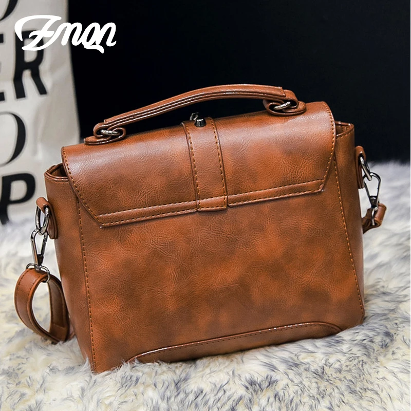 ZMQN Crossbody حقائب للنساء 2019 حقائب كتف الإناث خمر حقائب جلدية حقائب اليد العلامة التجارية الشهيرة برشام صغيرة السيدات A522