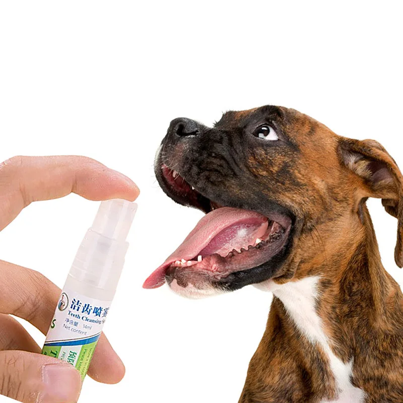 

14ML Pet Breath Freshener Spray Dog Teeth Cleaner Fresh Breath Mouthwash Non-toxic Healthy Dental Care