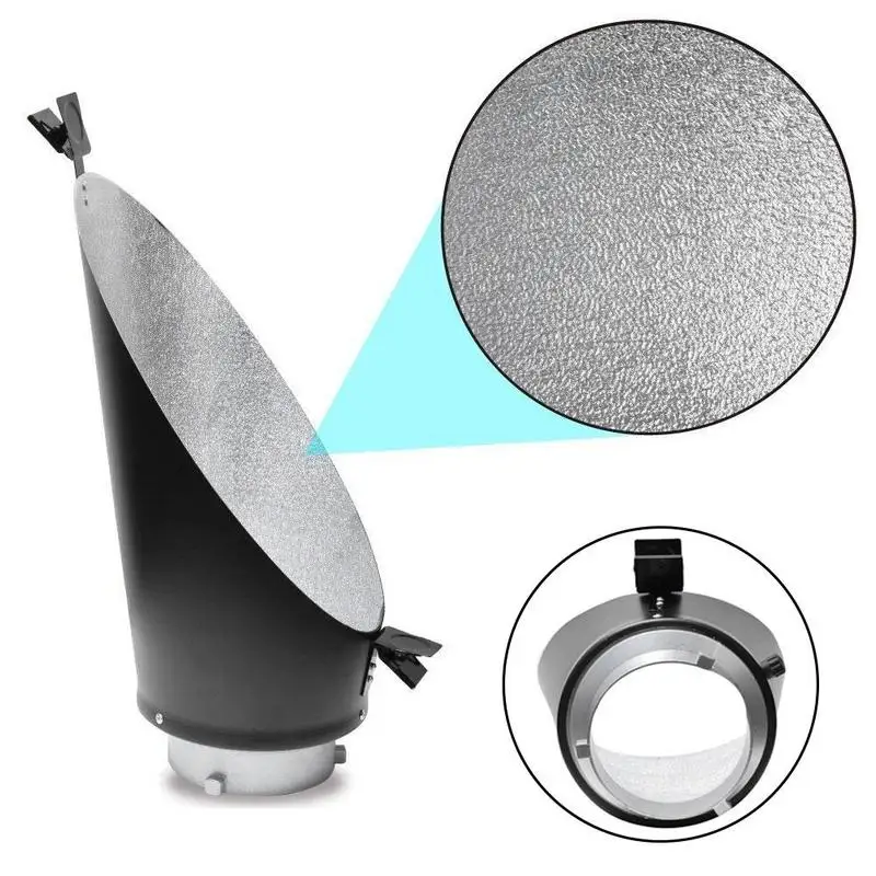 

Oblique Background Backlight Reflector Bowens Mount for Studio Flash Background Reflector