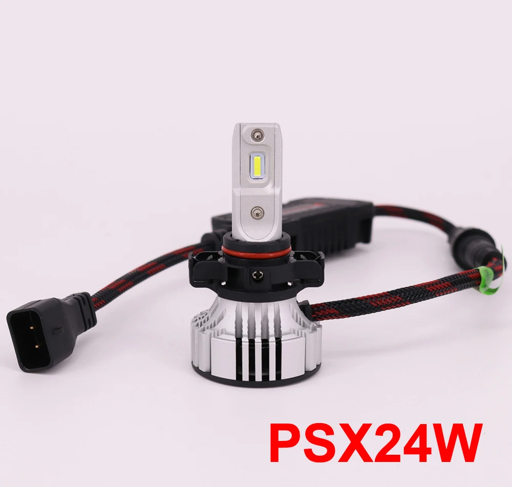 1 комплект PSX24W F2 Автомобильный светодиодный фонарь H1 H7 H8 H9 H11 9005 9006 9012 72 Вт 12000LM CSP