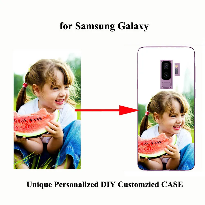 

DIY Photo images design Customize Mobile Phone Case For Samsung Galaxy S7 Edge S8 S9 Plus Note4 Note5 Note8