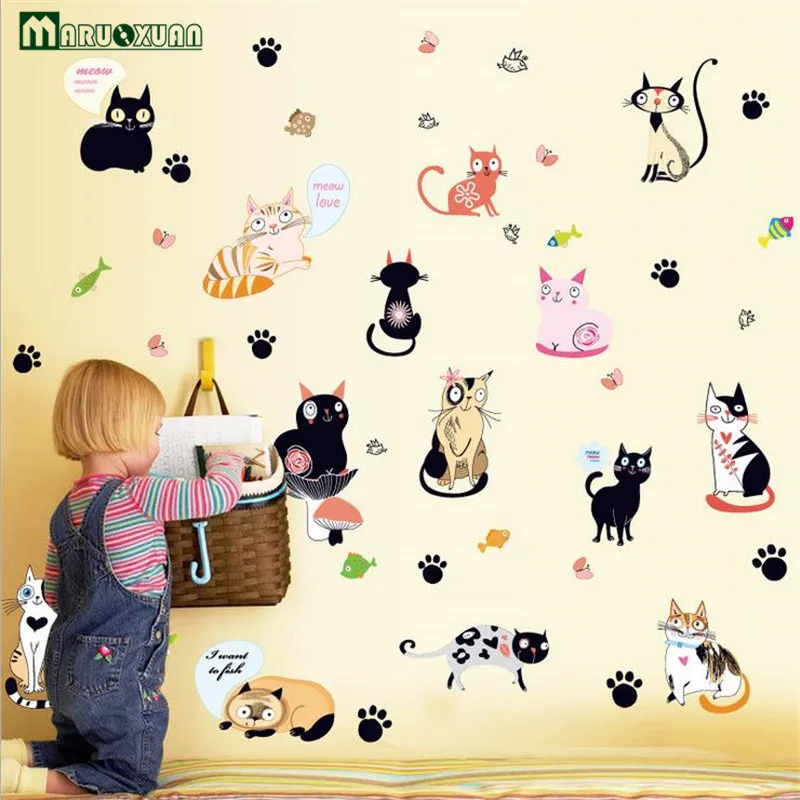 Cartoon Cat Free To Put Children Bedroom Bedroom Wardrobe