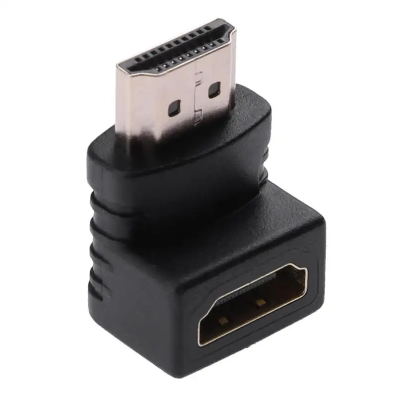 Адаптер штыревой HDMI на HDMI типа «мама»; адаптер, преобразователь, удлинитель с поворотом на 90 градусов для PS4 для 1080 P HDTV HDMI адаптер