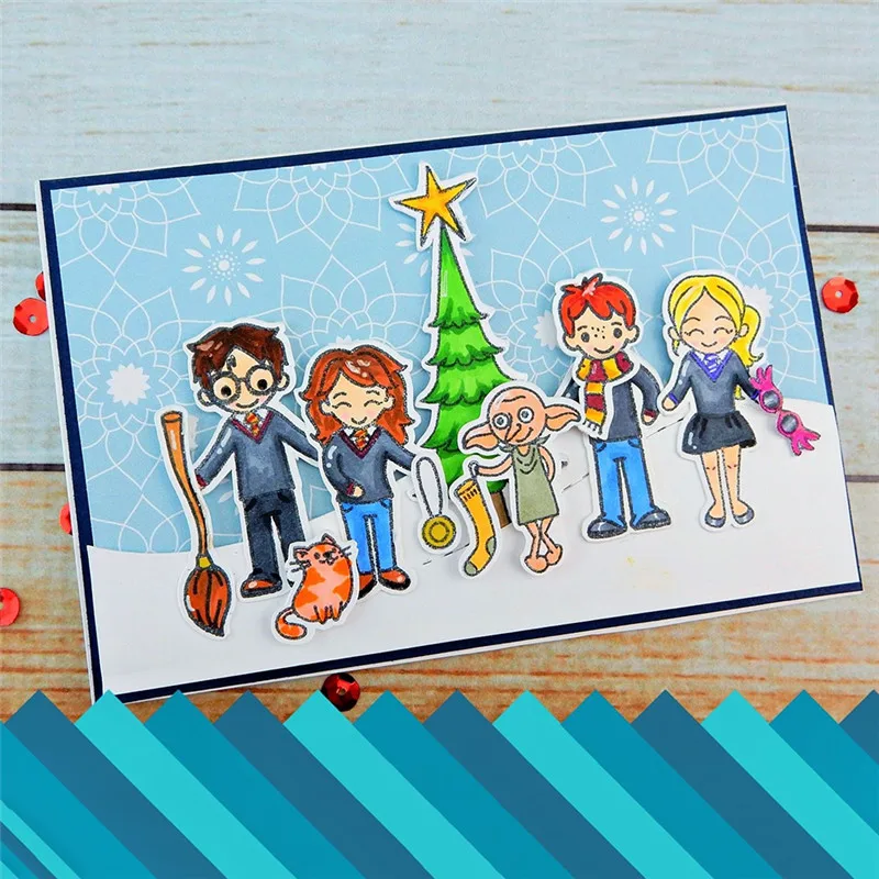 

YaMinSanNiO Human Metal Cutting Dies For Scrapbooking Card Making Album Embossing Crafts Diecut Christmas New 2019