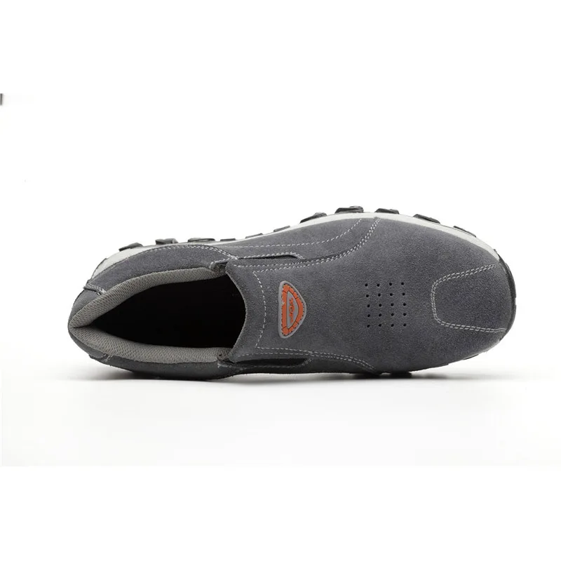 ROXDIA/брендовые ботинки размера плюс 39-46 со стальным носком для женщин и мужчин, рабочие и безопасные ботинки из натуральной кожи со стальной подошвой, мужская и женская обувь RXM103