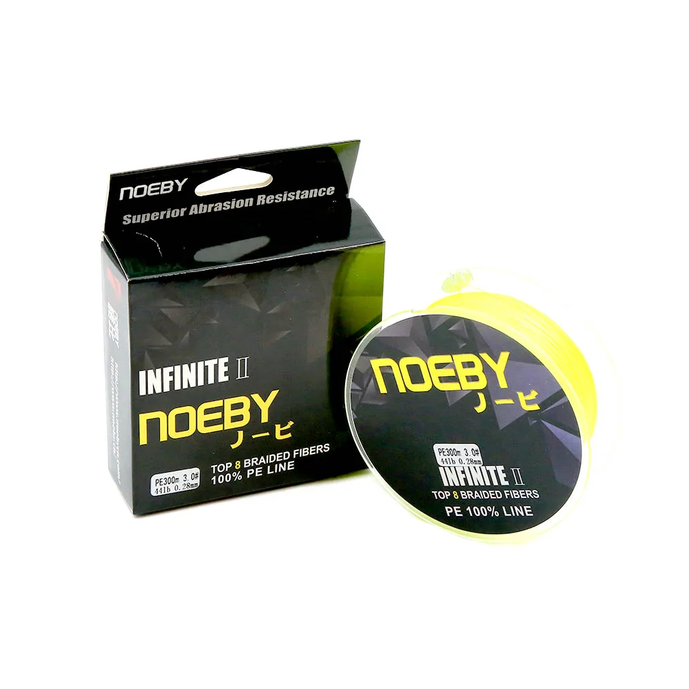 

Noeby 300m yellow color high visibility braid line for fishing