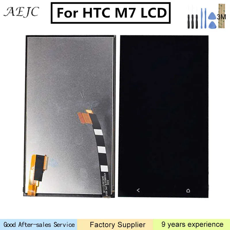 

For HTC ONE M7 801e LCD Display with Touch Screen Panel Digitizer Full 4.7inch Assembly Single or Dual Sim Parts