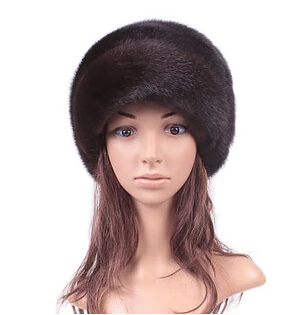 Cheap 100% real genuine mink women russian fur hat luxury quality womens fur hats cap warm winter caps