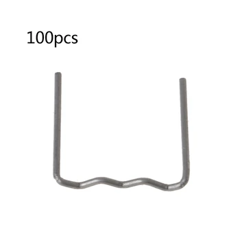 

OOTDTY 100Pcs Pre-cut Hot Flat Staples Wave Shape Plastic Stapler Repair Welder Tool Aug10 Drop Ship