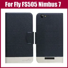 Чехол Fly FS505 Nimbus 7 Новое поступление 5 цветов модный флип ультратонкий кожаный защитный чехол для Fly FS505 Nimbus 7 Чехол