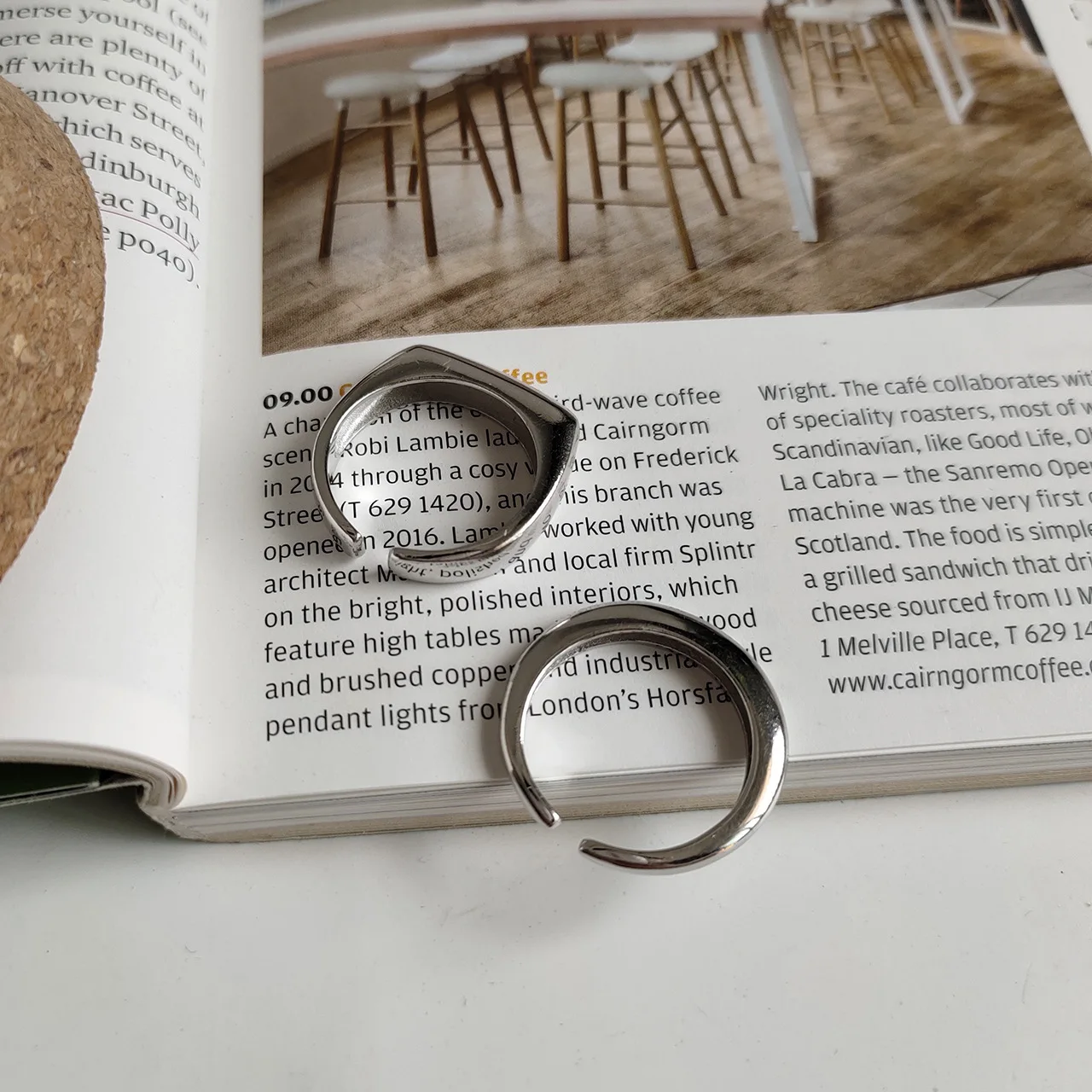 Новые глянцевые минималистичные геометрические кольца мужские 925 пробы Серебряное кольцо