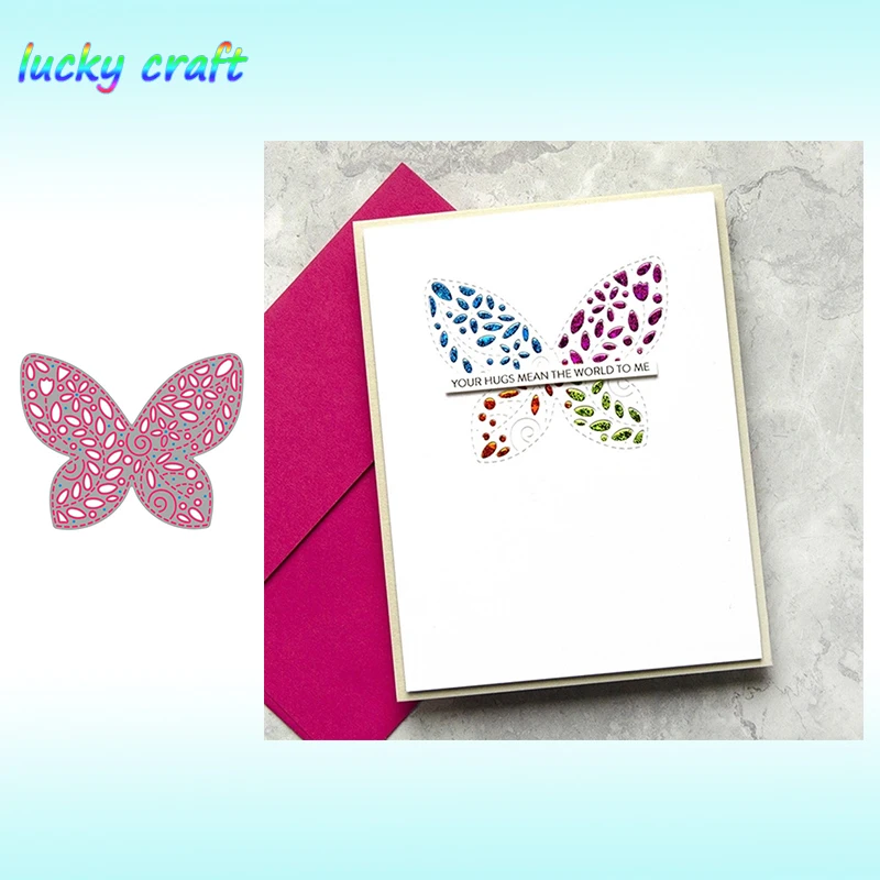 

Luck YCraft Butterfly petals Hollow Metal Cutting Dies for DIY Scrapbooking Embossing Paper Cards Making Crafts Dies Cut 2019
