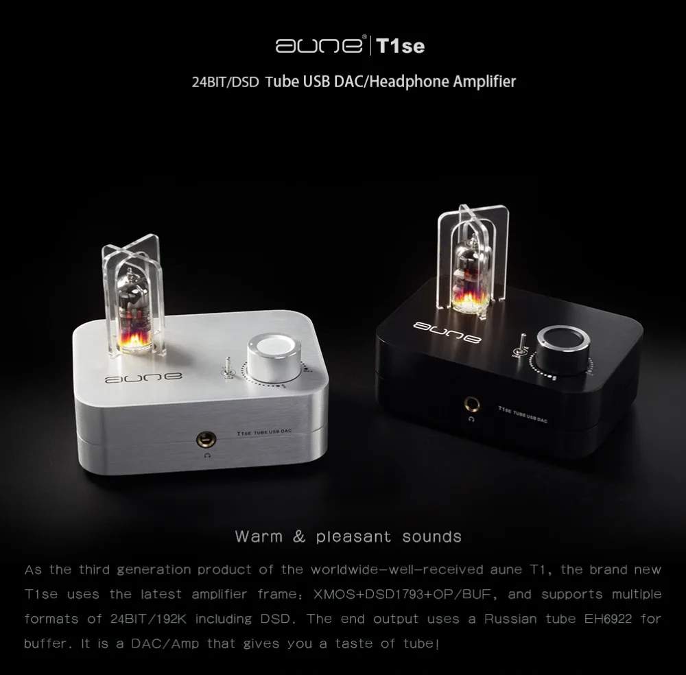 aune T1se tube headphone amplifier USB Sound Card