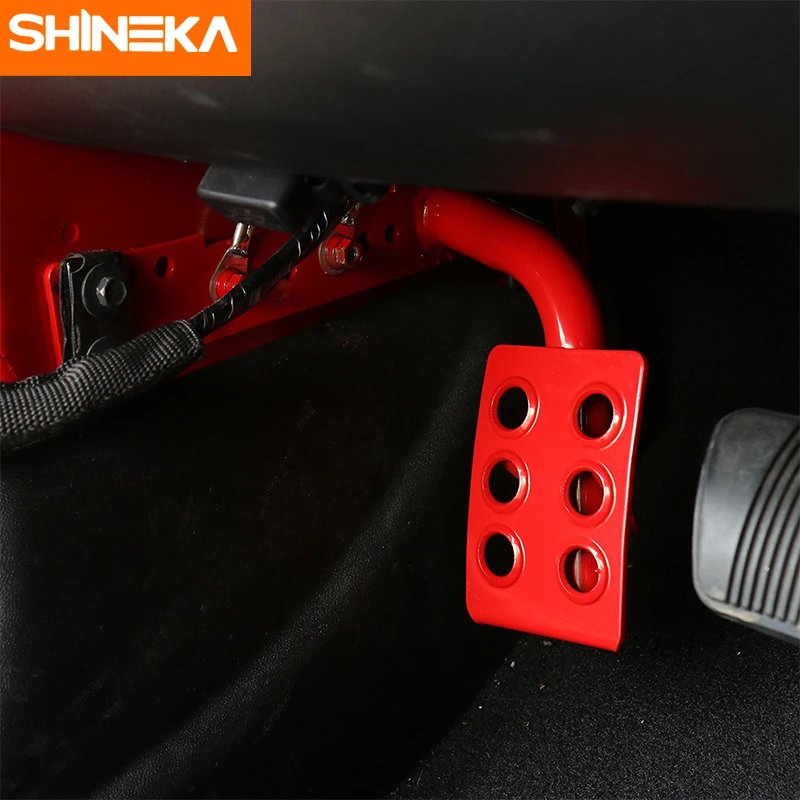 Металлическая педаль для салона автомобиля SHINEKA левая ног панель подходит Jeep