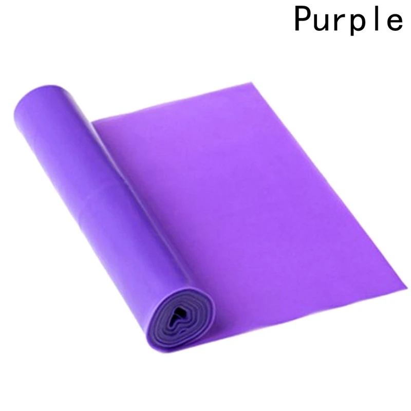 

New 1.5m Yellow Natural Tension Health Elastic Exercise Sport Body Latex Stretching Belt Pull Strap Yoga Resistance Bands