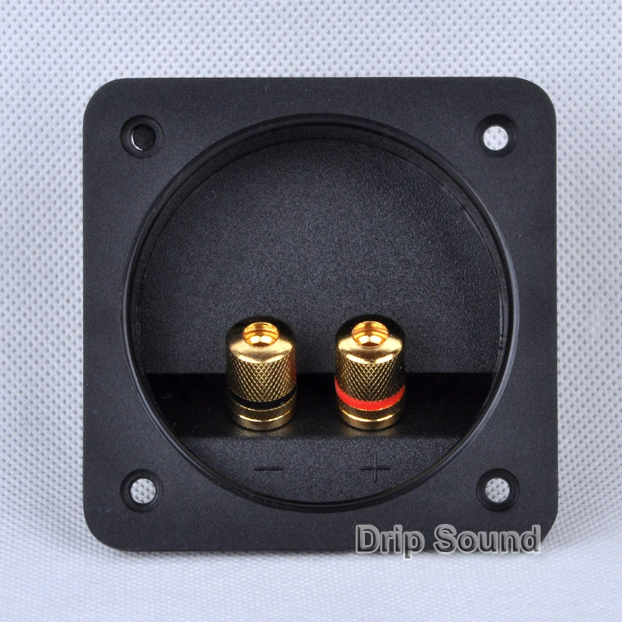 

2pcs 2-Way Speaker Junction Box Speaker Copper Wiring Terminal Binding Post 80x80mm #1