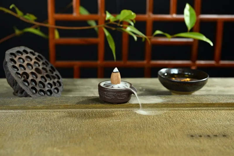 Благовония или горелки креативный домашний декор мини-горелка Керамическая курильница с обратным потоком благовония шишки благовония палочка горелка