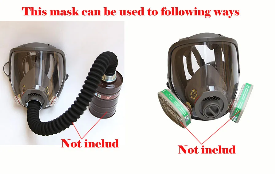 Gas masks Full Face Respirator Gas Mask Multi Function Silicone Mask for Industry Painting Spraying Anti-dust Comparable 6800 (7)