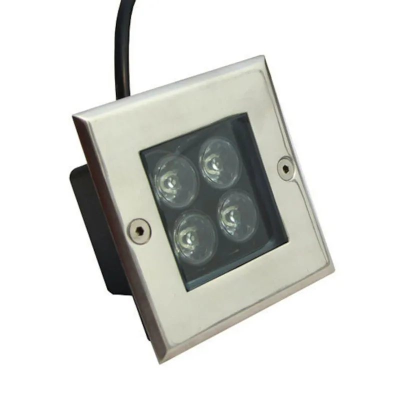 Luzes do Jardim Luzes de Quintal Lâmpadas à Prova Luz de Parede w ao ar Chão Subterrâneo Exterior 12 v 9 w 16 Livre Praça Enterrado d' Água Luz dc 3 Lâmpadas subterrâneas