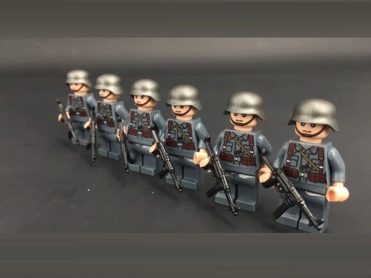 6 шт. MP40 Submachine Swat полицейские военные игрушечное оружие Playmobil Город Мини фигурки Запчасти оригинальные блоки модель игрушки